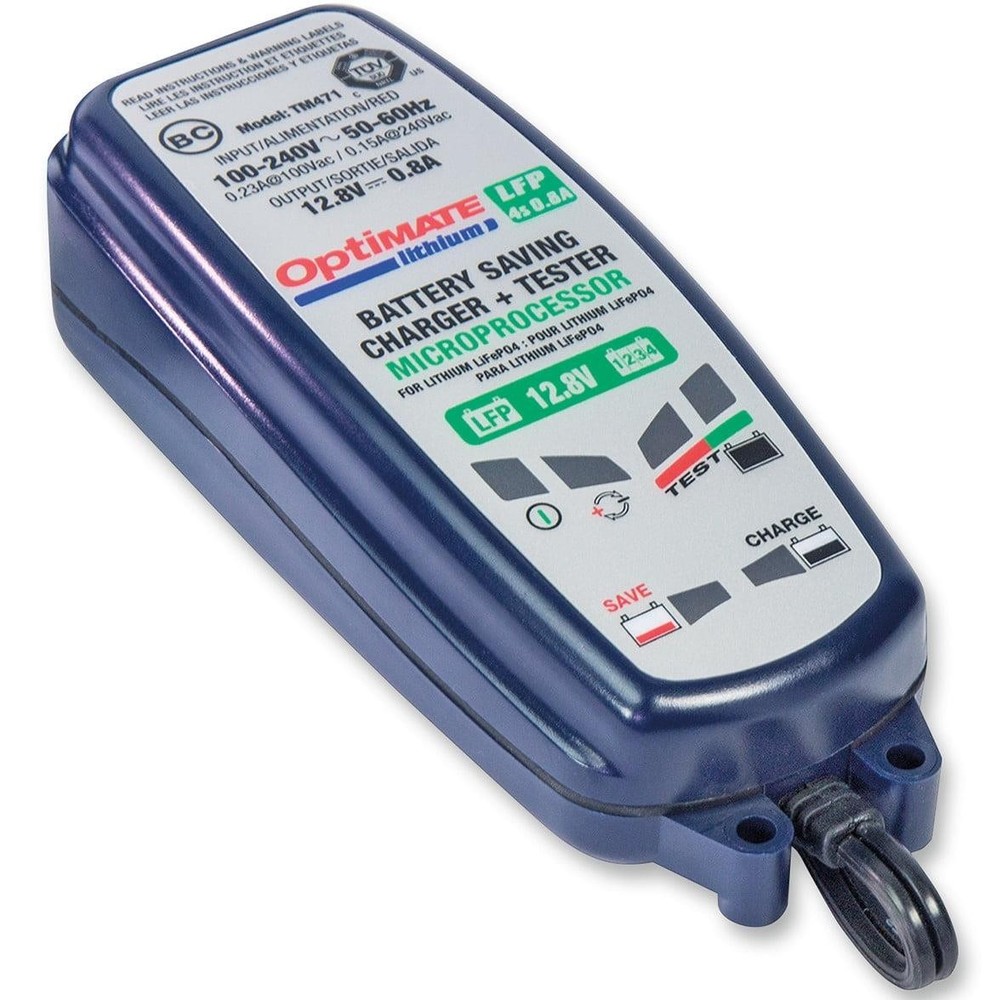 TECMATE / OPTIMATE OPTIMATE LITHIUM 4S 0.8A 8STEP 12.8/13.2V 0.8A BATTERY SAVING