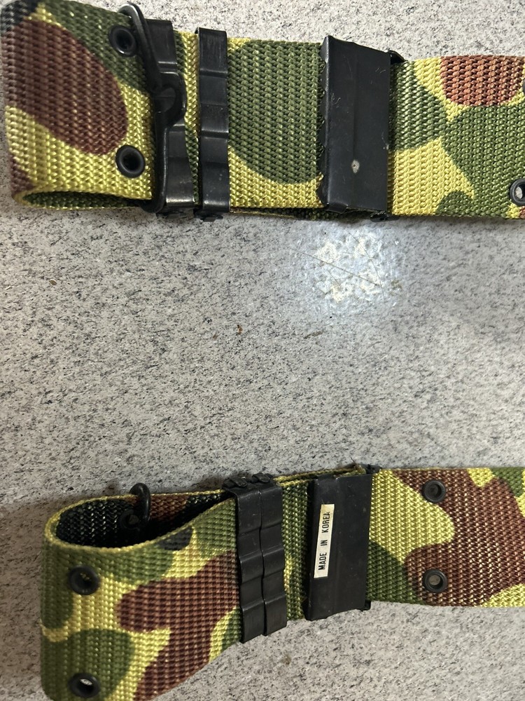 New Military Webbing Belt Olive Adjustable 38”