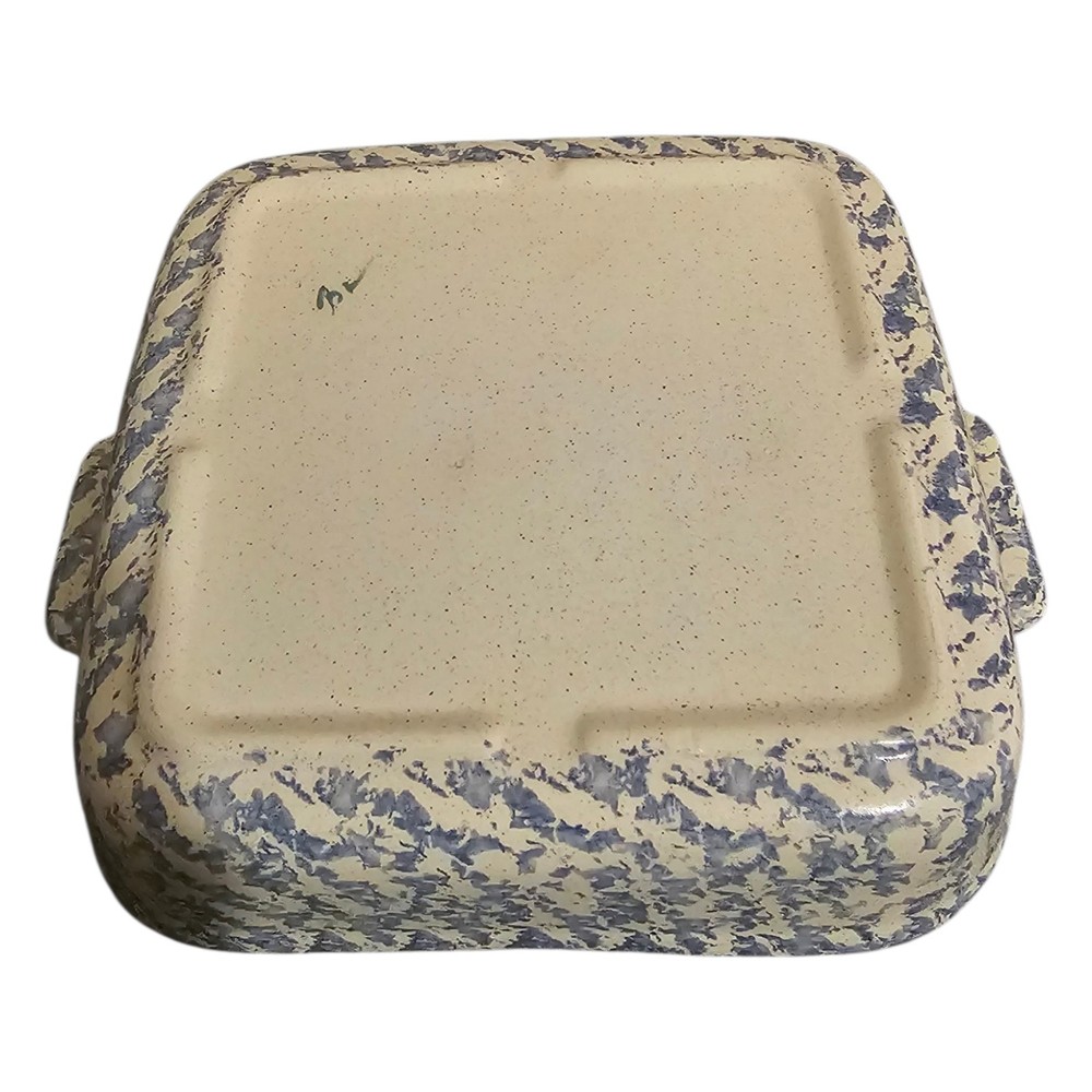 Blue Speckled Square Ceramic Baking/Casserole Dish