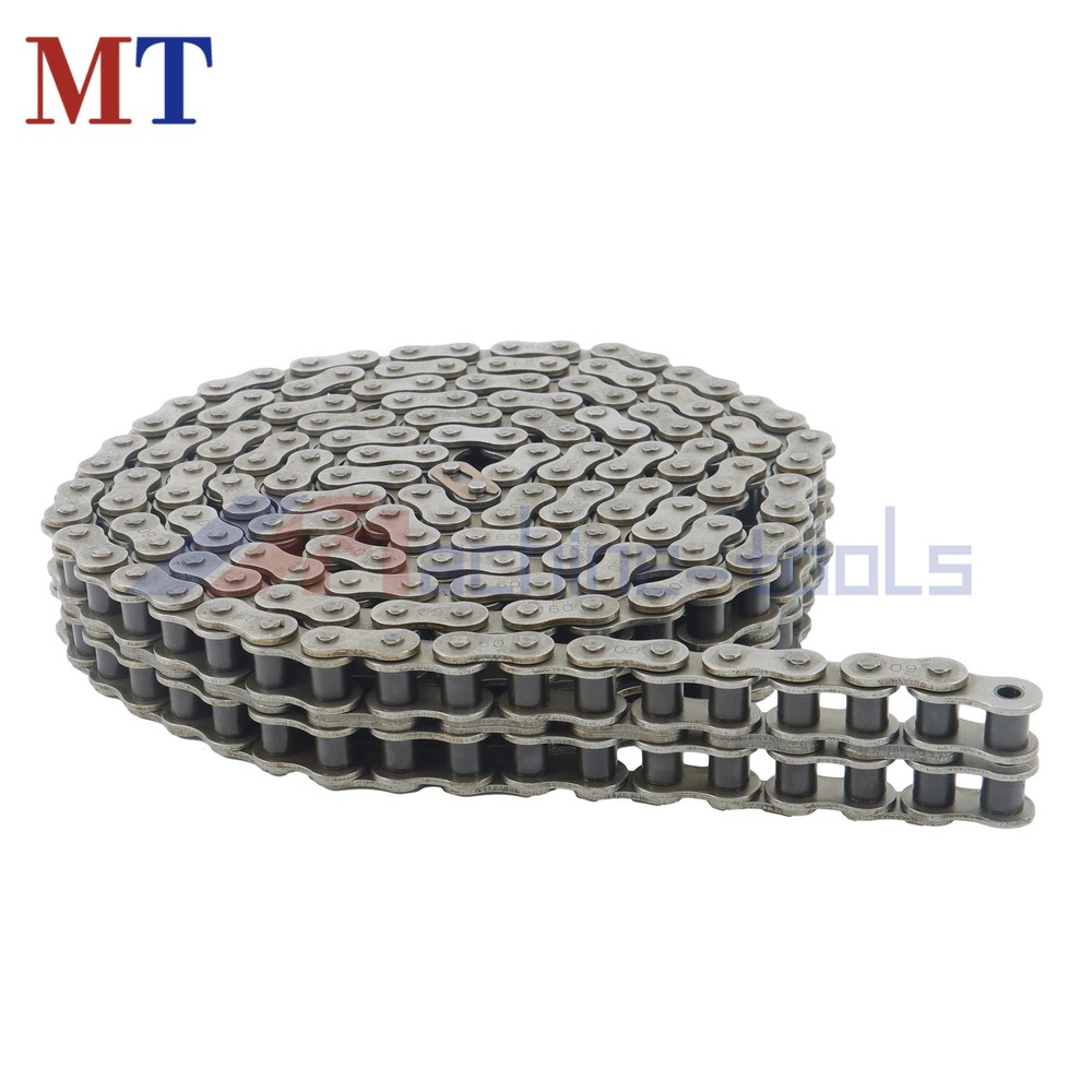 #60-2 Roller Chain Double Strand 10 Feet plus Connecting Master Link#60-2 Roller