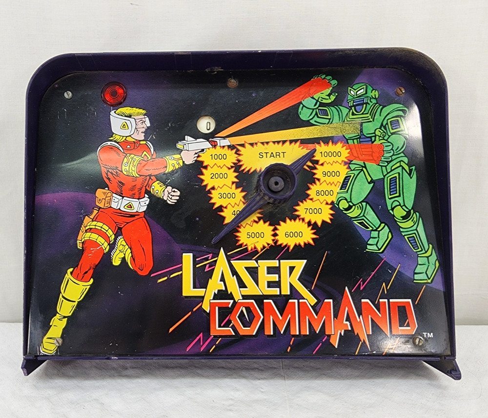Vintage 1987 Ideal Laser Command Pinball Game Top DISPLAY ONLY