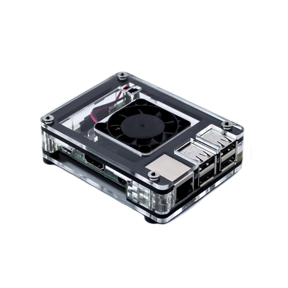 Zebra Classic Interior Fan Case – Raspberry Pi 3 B+ ~ Color Options