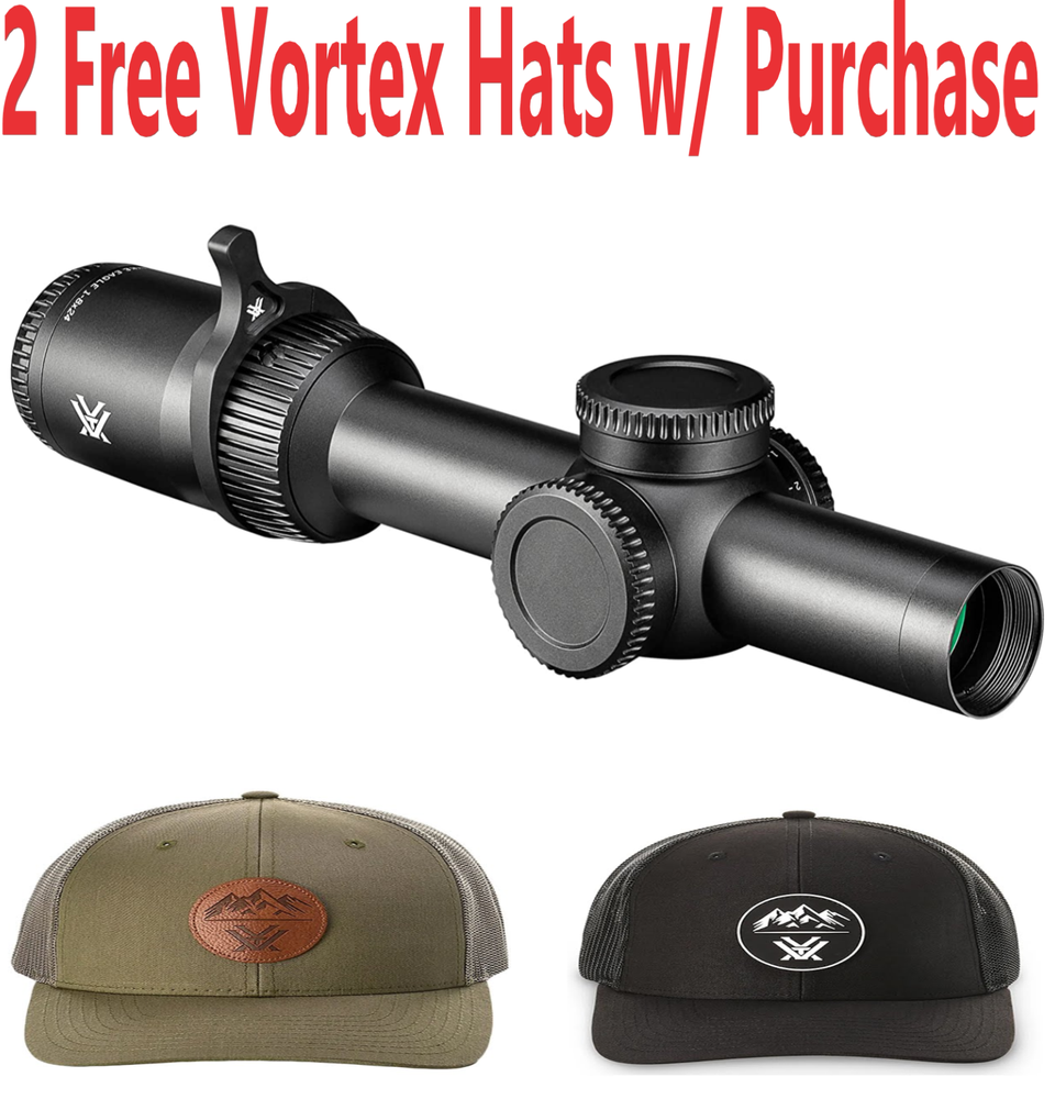 Vortex Optics Strike Eagle 1-8x24 FFP EBR-8 MOA 30mm Riflescope (SE-1801)