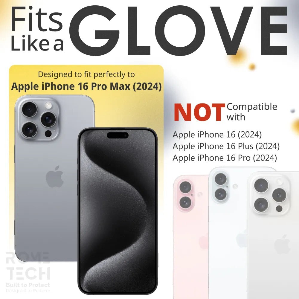 For Apple iPhone 16 Pro Max 2.5D Tempered Glass Screen Protector (3 Per Pack)