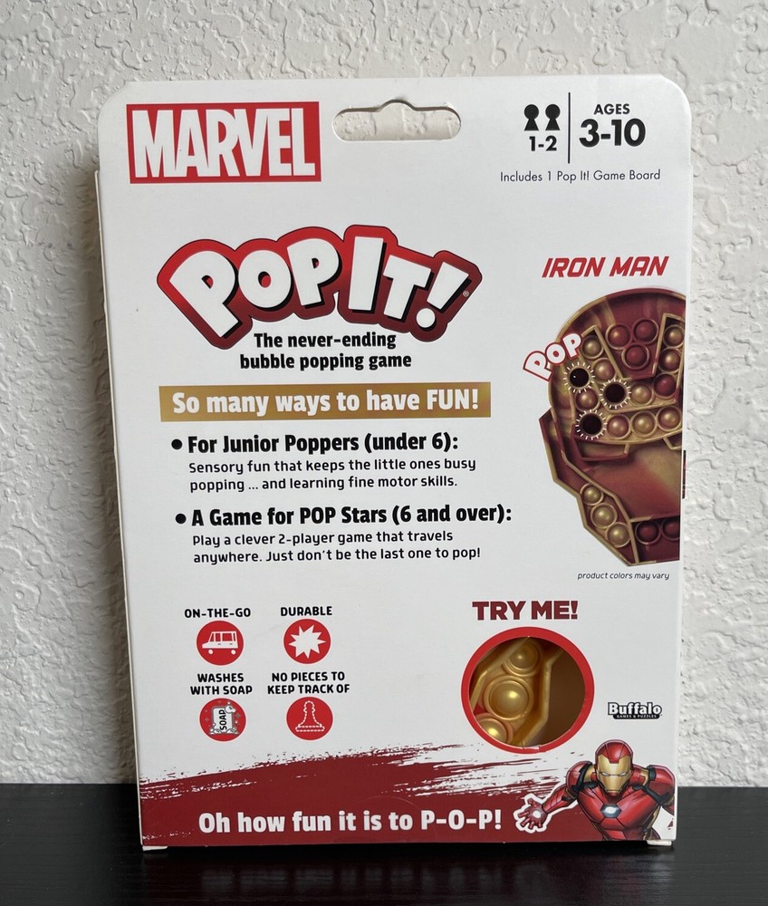 Iron Man Fidget POP IT ! TOY