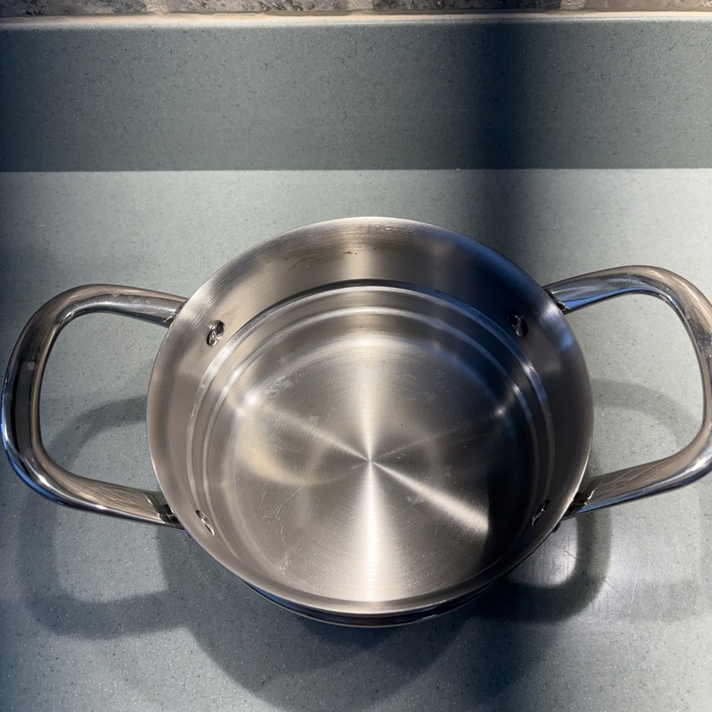 Stainless steel steamer insert or double boiler insert.