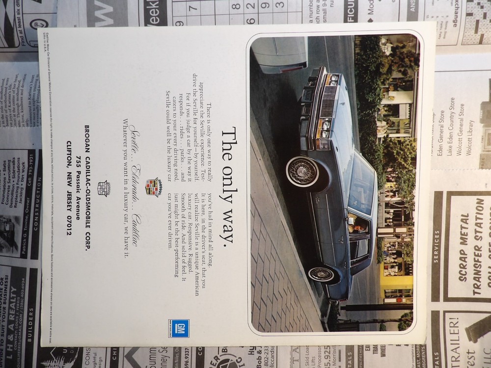 Cadillac Seville Brochure