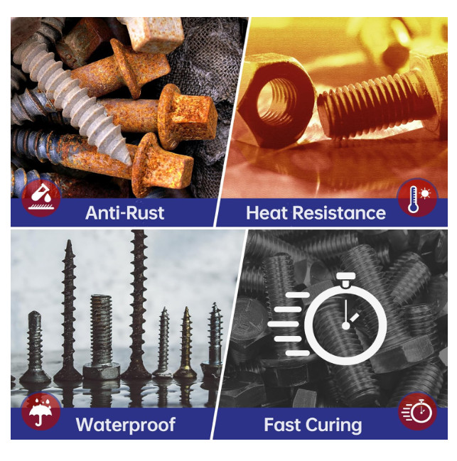 ThreadLocker 242 and 271, Thread Lock Medium and High Strength Lock Tight & Seal