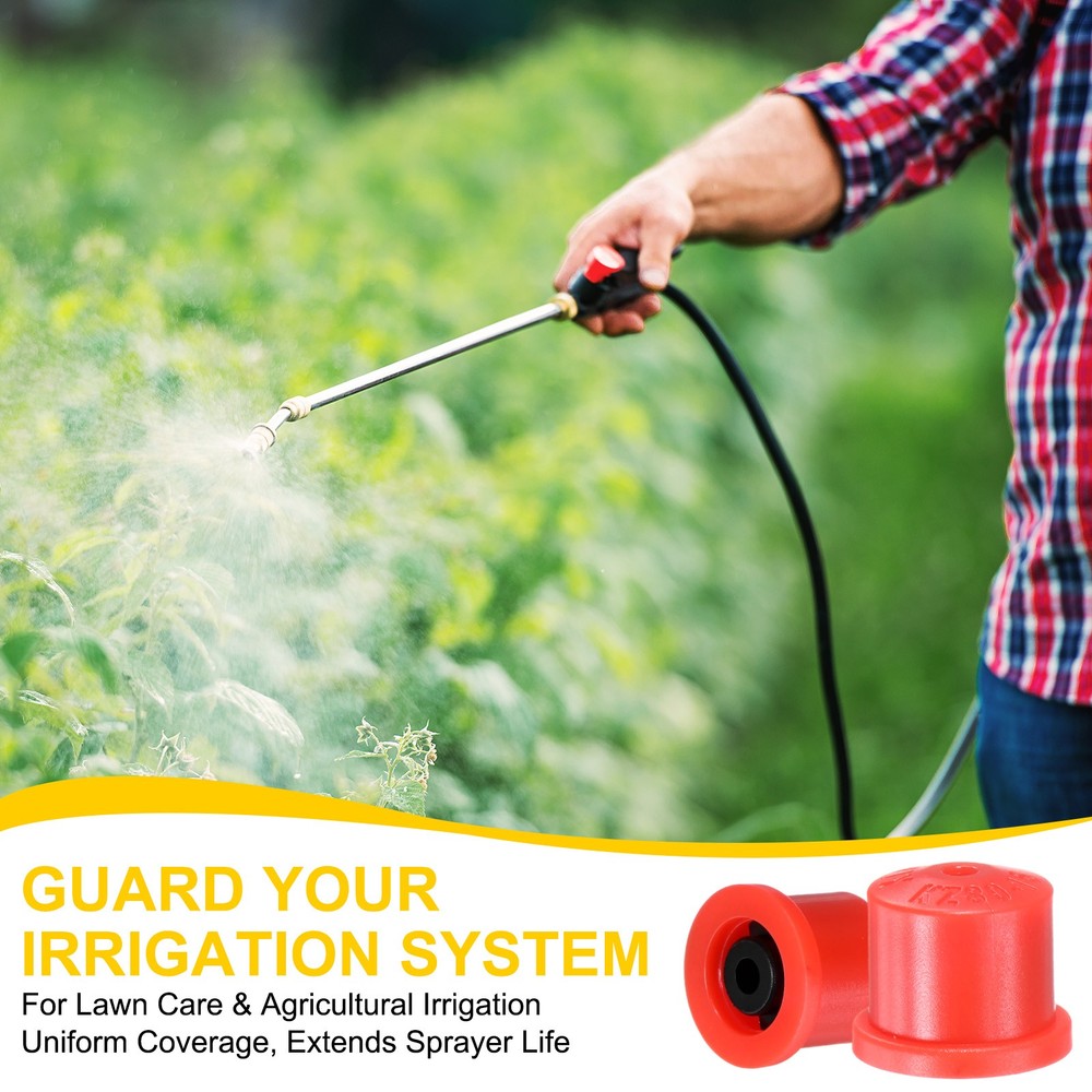 5-Pack Plastic Hollow Cone Sprayer Nozzle Tips [Red, 2.08mm Pore]
