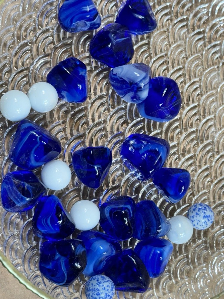 Cobalt Blue Glass Stones