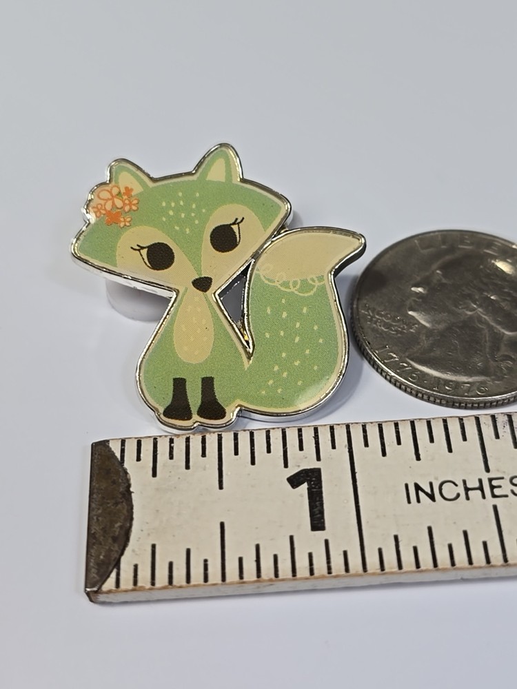 Cute Green Fox Lapel Pin
