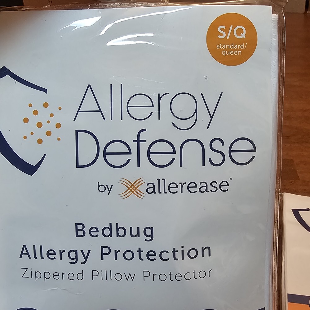 AllerEase Allergy Defense Bedbug Protection Zippered Pillowcases 2x2 Packs Queen