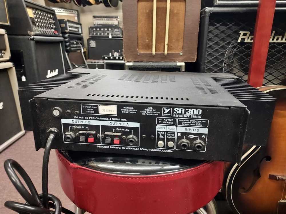 Yorkville SR300 Reference Series Power Amplifier Good Condition Working