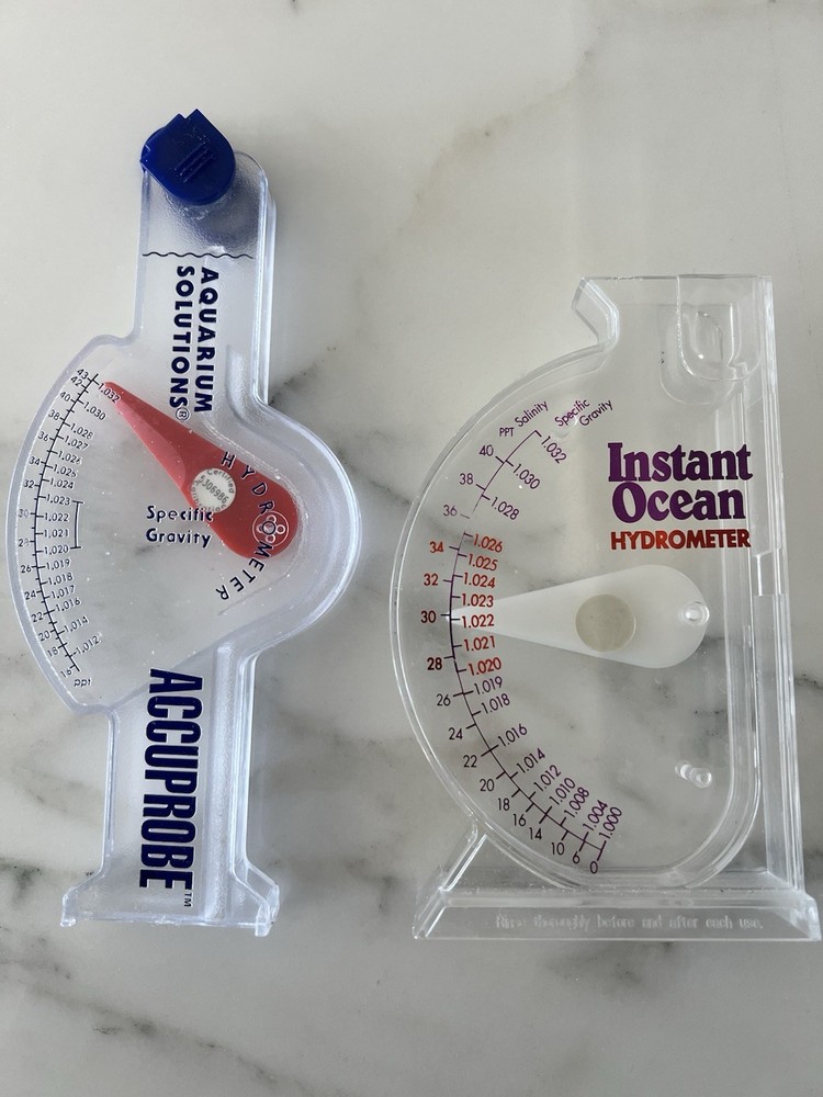 Aquarium Systems Instant Ocean Hydrometer Specific Gravity Meter Fish Salt Water