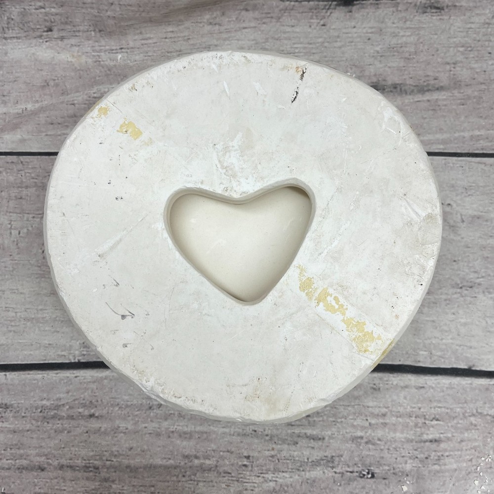 Unbranded Ceramic Casting Mold Heart Dish