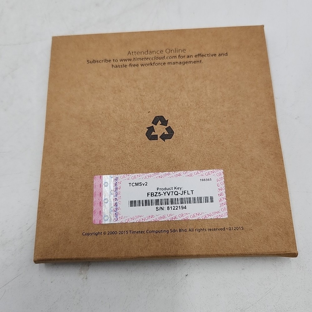 NEW Finger TEC Biometric Time & Attendance System