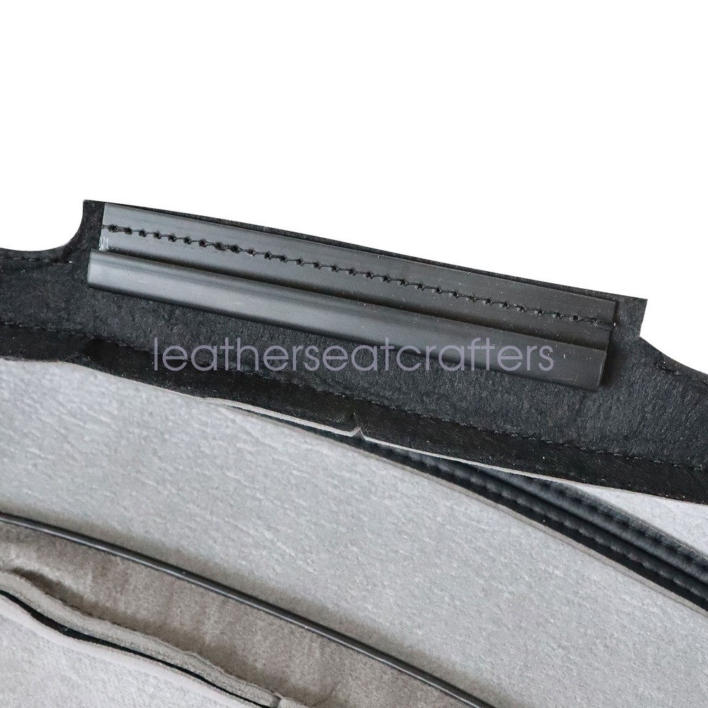 Driver Bottom Leather Seat Cover Blk PERF For 2016 2017 2018 2019 Ford Explorer