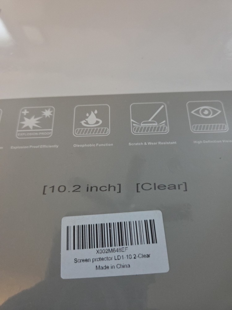 [2 Pack] Glass Screen Protector for 10.2 Inch Screen