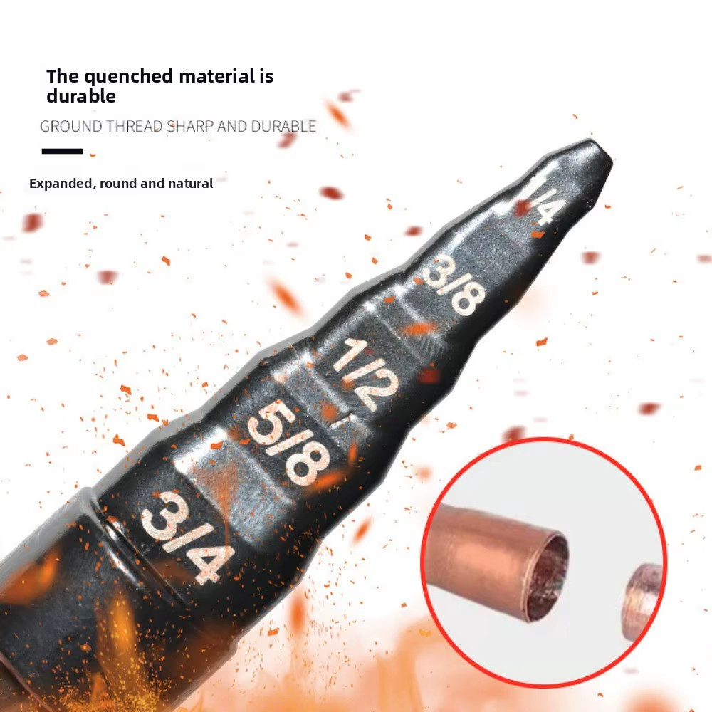 Swaging Tube Expander Tool Drill Bit Set Air Conditioner Copper Pipe Flaring