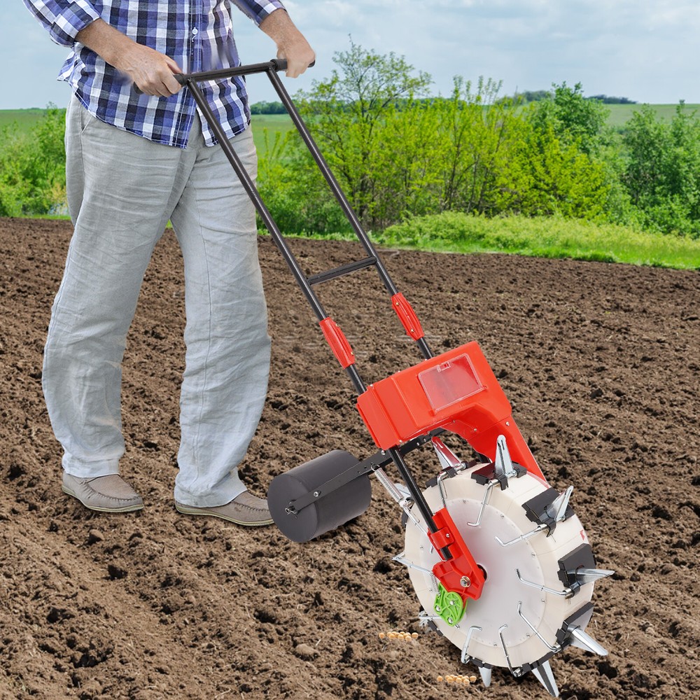 Manual Seeder Hand-held Seeding Hand Push Precision Garden Seed Planter Spreader