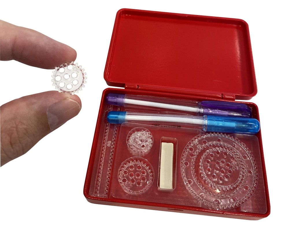 Worlds Smallest The Original Spirograph With 6 wheels Small
