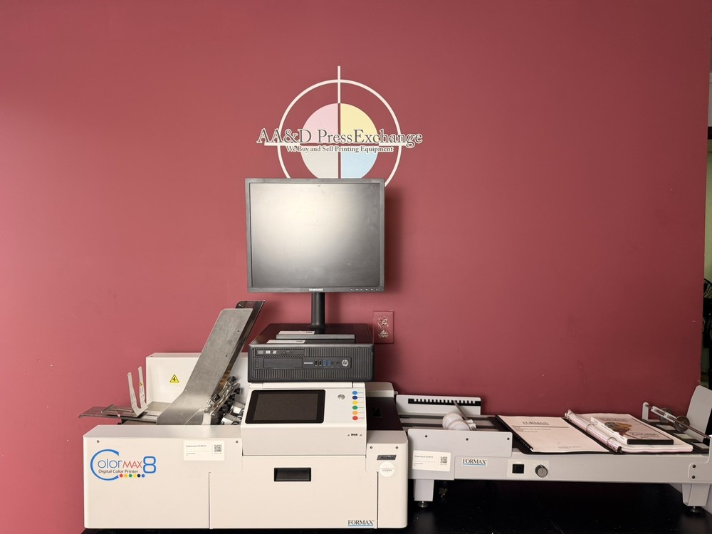 Low Meter 42k Formax Colormax 8 Digital Color Printer
