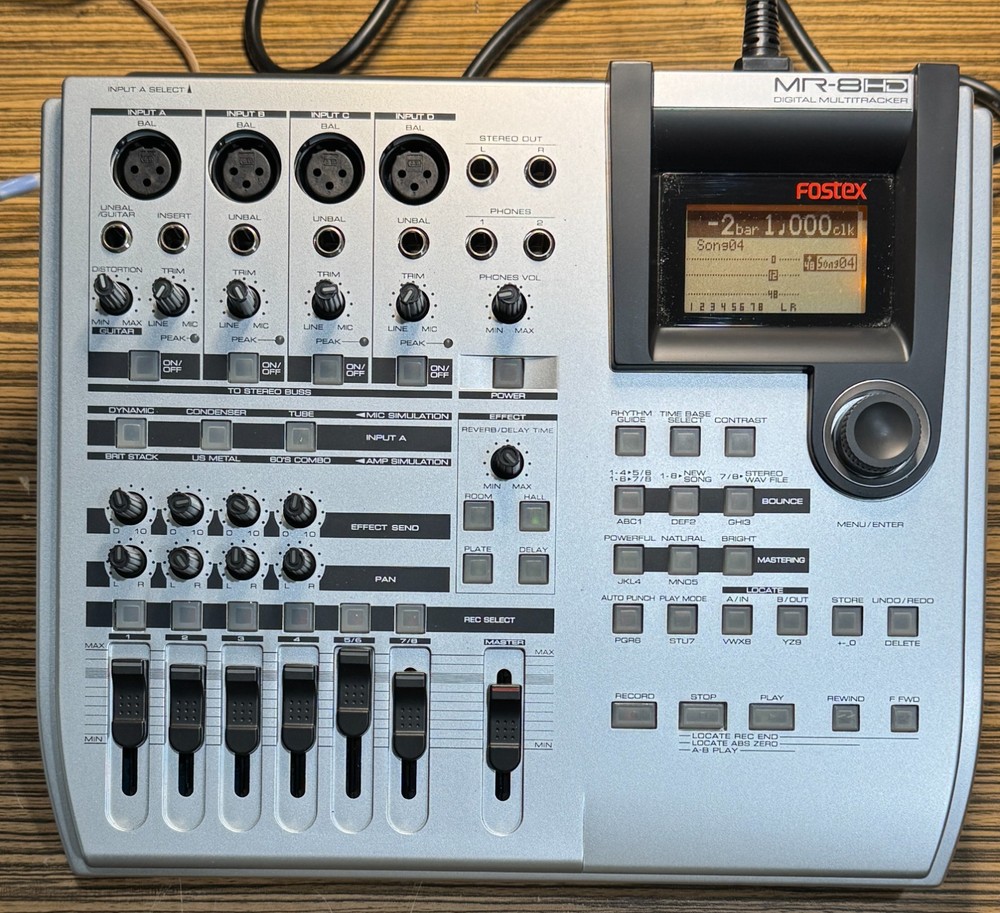 Fostex MR-8HD Digital Multitrack Recorder MR8HD - TESTED-