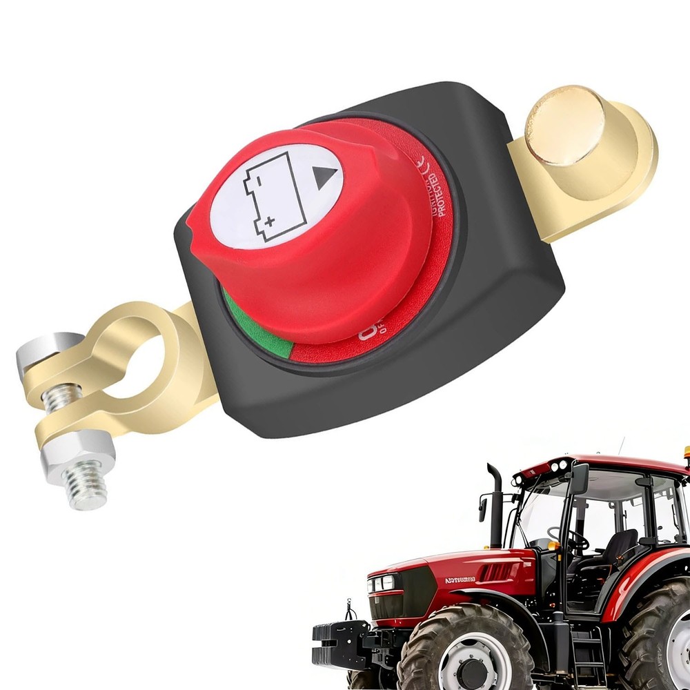 Top Post Battery Disconnect Switch 12-48V Marine Battery Cut-Off Switch Isolator