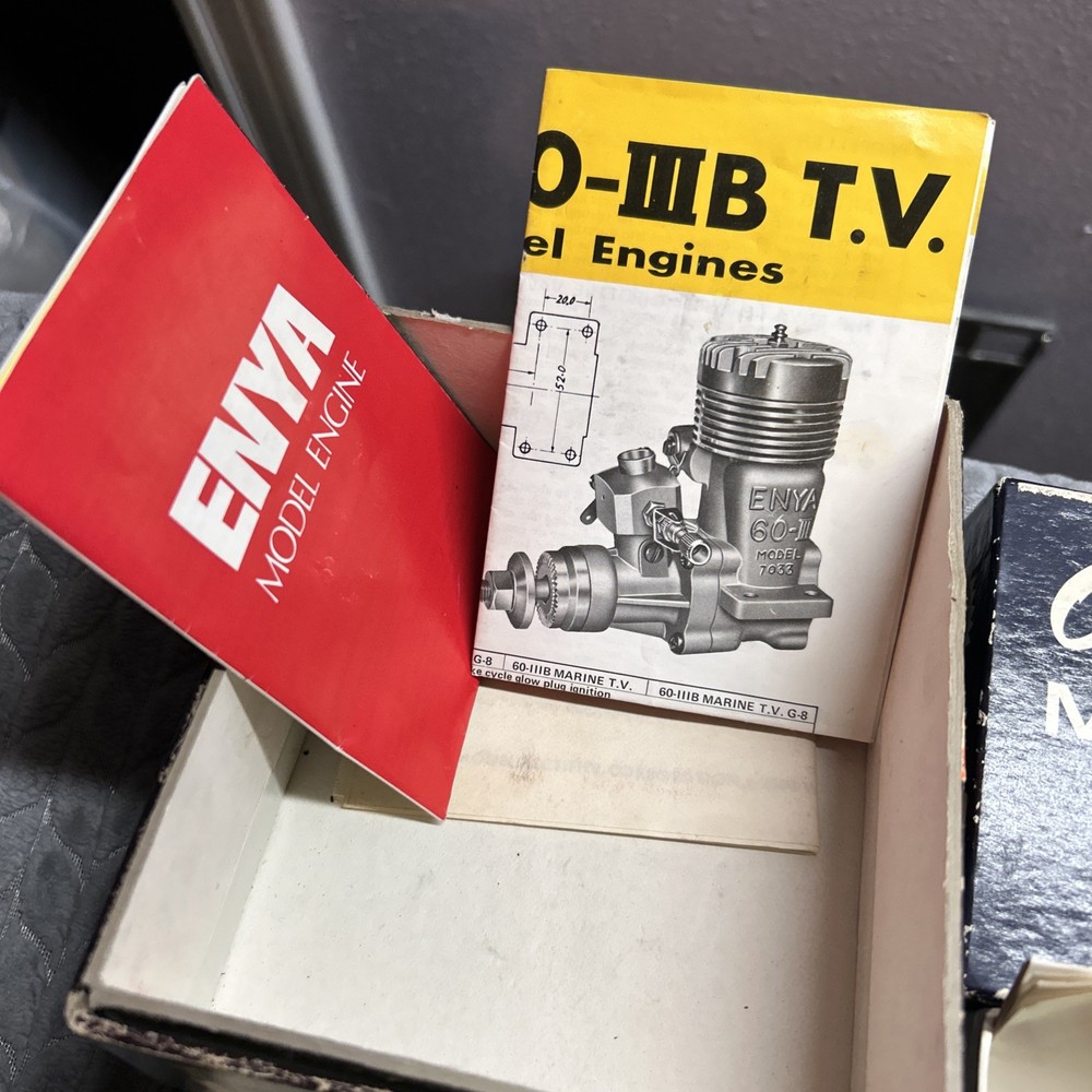 Vintage RC Airplane Empty Engine Boxes Empty Boxes With Instructions No Engines
