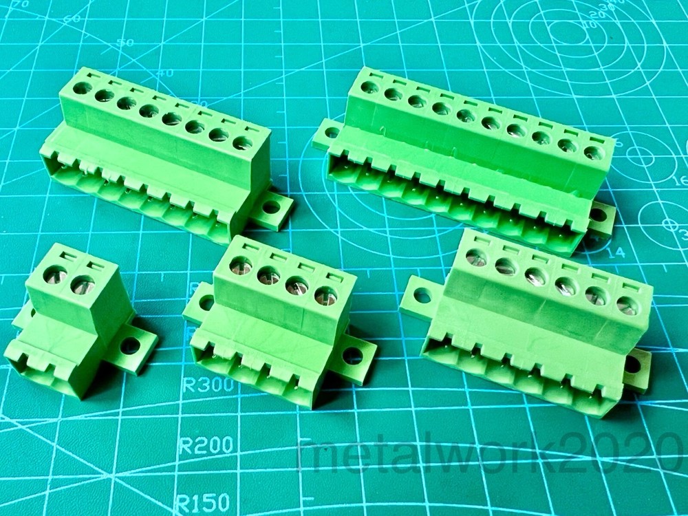 Flat Surface/Panel Mount Phoenix Style 5.08mm Pluggable Terminal Block, Male