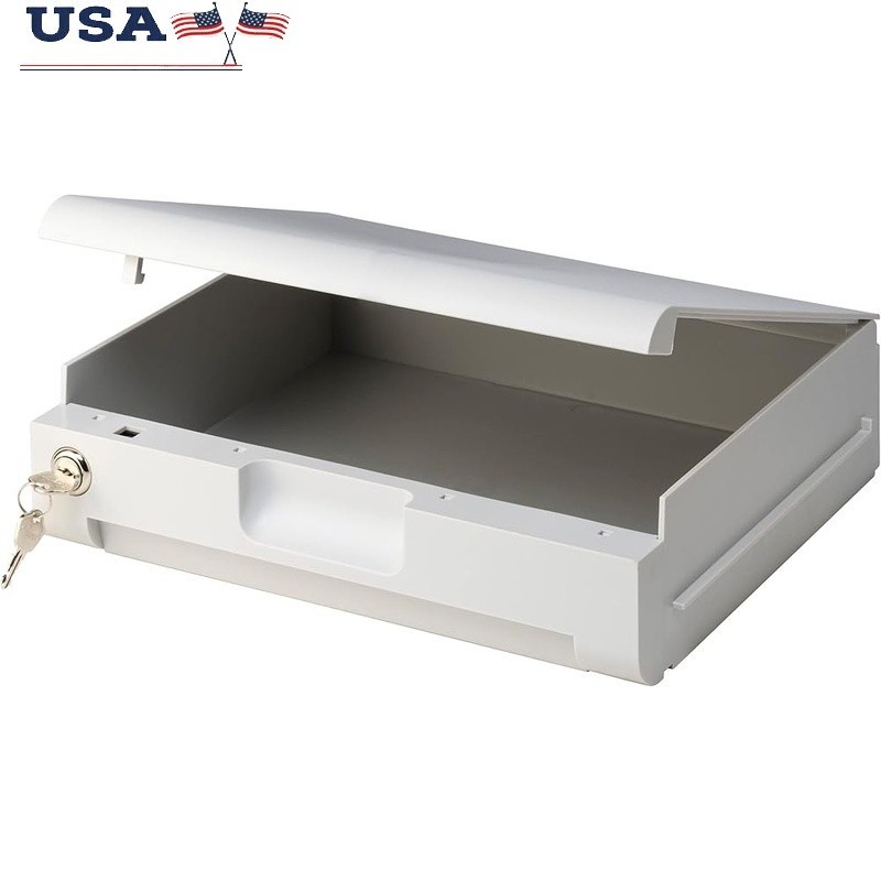 Locking Drawer Organizer Safe Key Storage Multi-Position Drawer Keyed Security