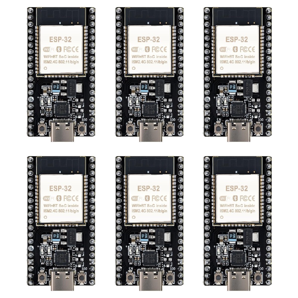 6 Pack ESP32DevKitC32 Development Board Modules WiFi Bluetooth TypeC CP2012