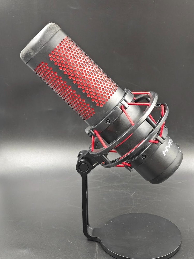 HyperX QuadCast Microphone Black/Red Used Working