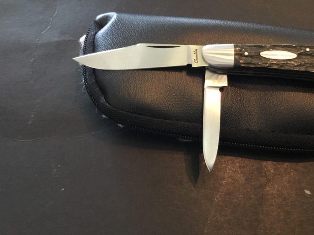 Custom Joel Chamblin 2bld Slipjoint Folder Folding Knife