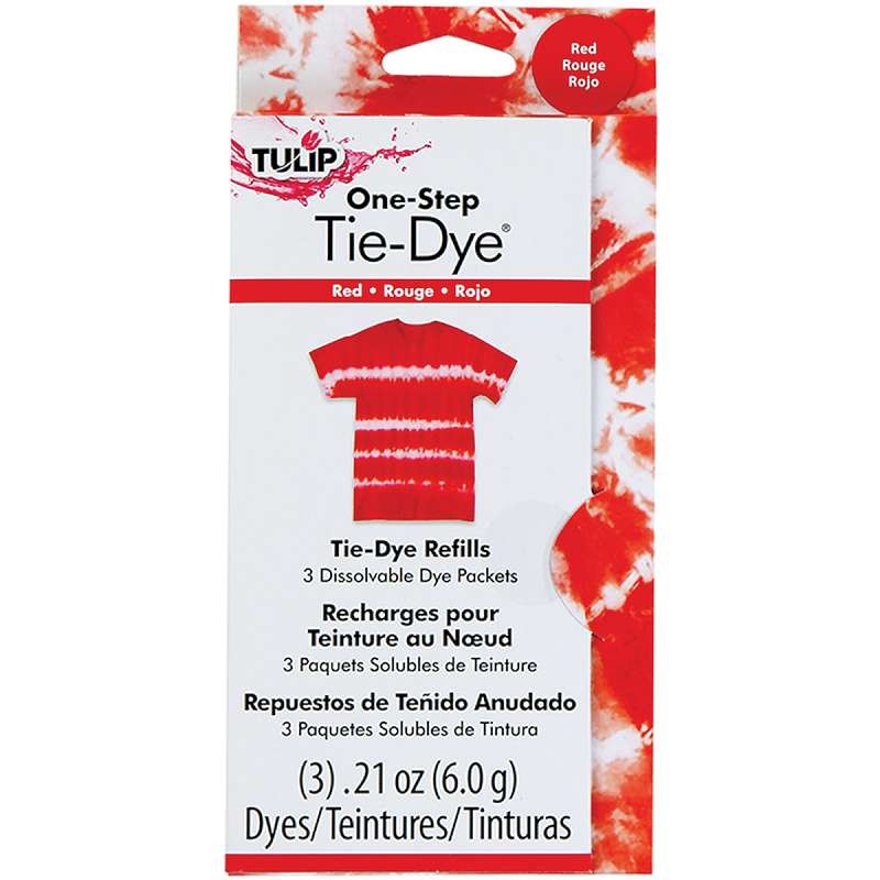 Tulip One-Step Tie-Dye Refill .13oz 3/Pkg Red