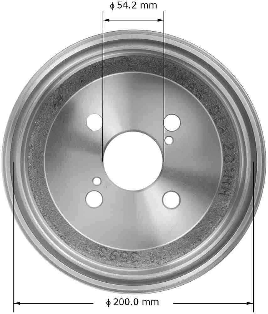 Brake Drum-FWD Bendix PDR0515