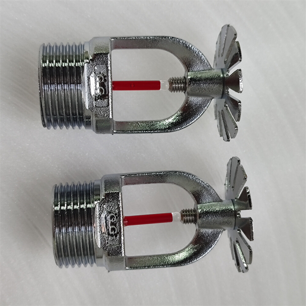 6PCS Globe 155°F Chrome Pendent Fire Sprinkler Head 1/2" Quick Response