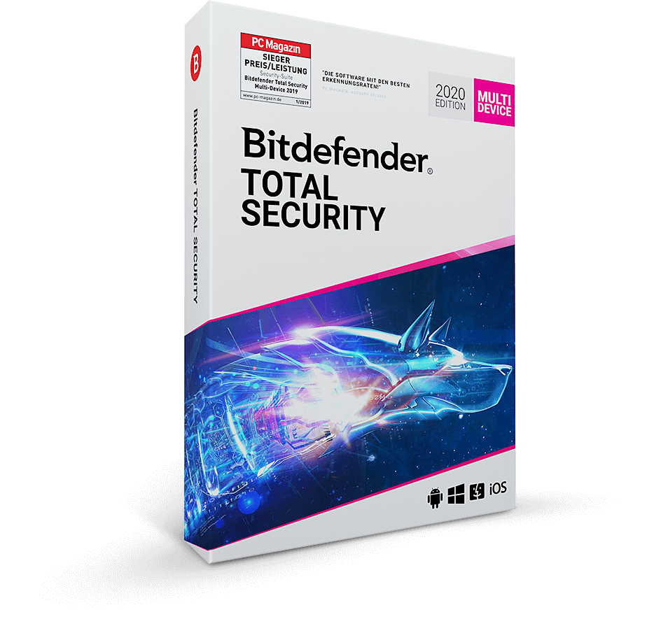 Bitdefender Total Security 2024 10 PC / Geräte 1 Jahr Multi-Device EU ESD