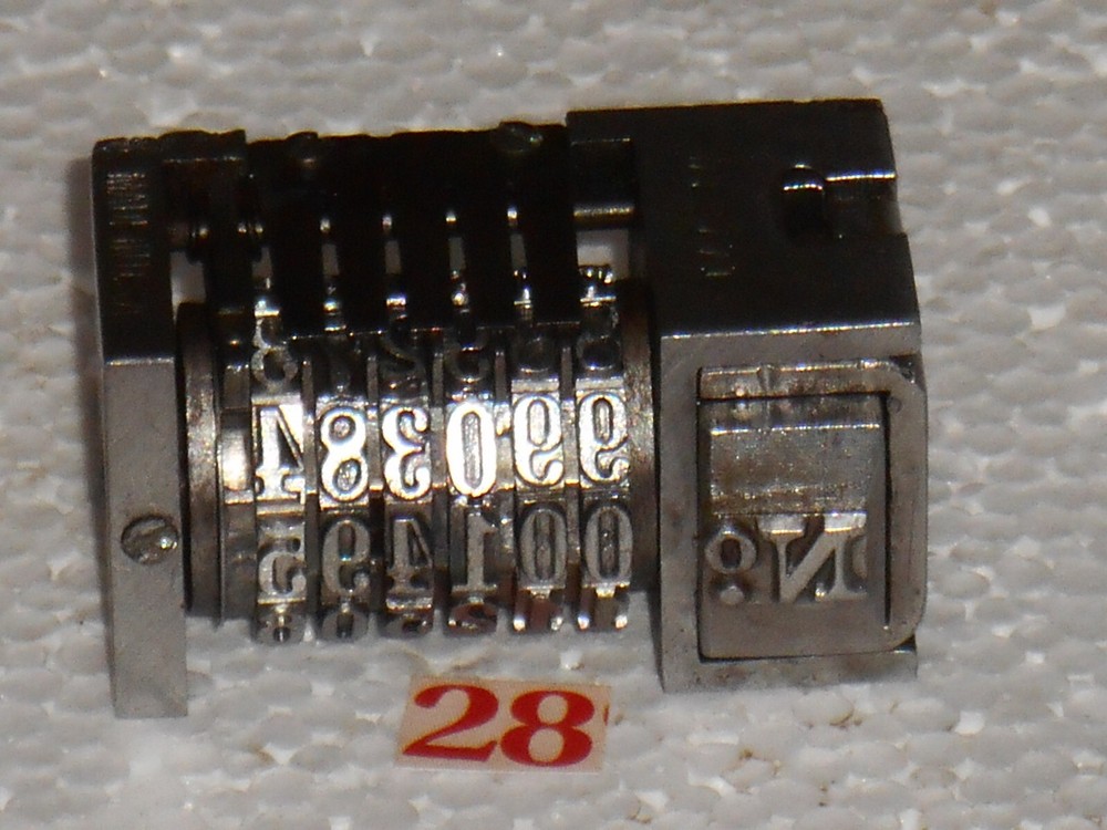 American Letterpress Numbering machine | 28