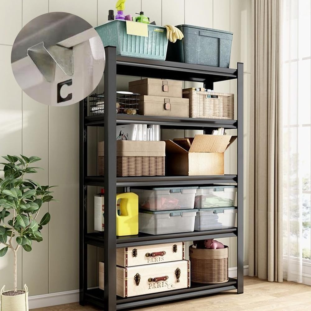 15 PCS Shelf Clips Bracket Replacement for Garage Cabinet, Removable Silver