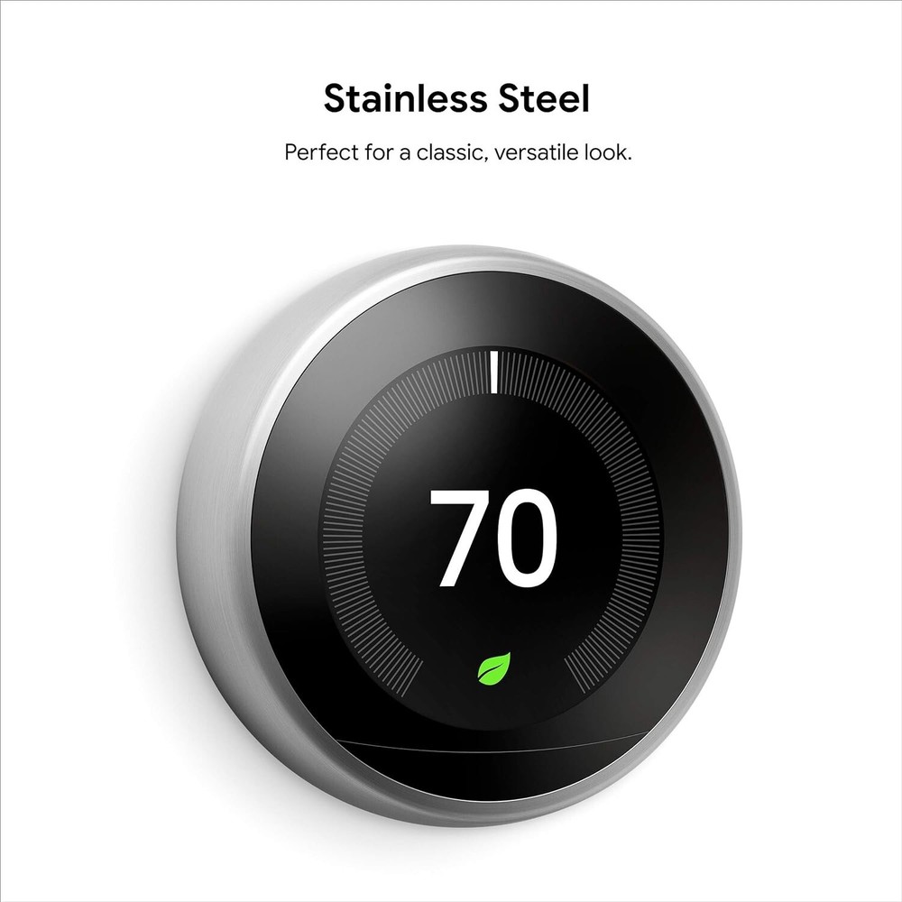 Google Nest Learning Thermostat - 3rd Gen - Programmable Smart Thermostat