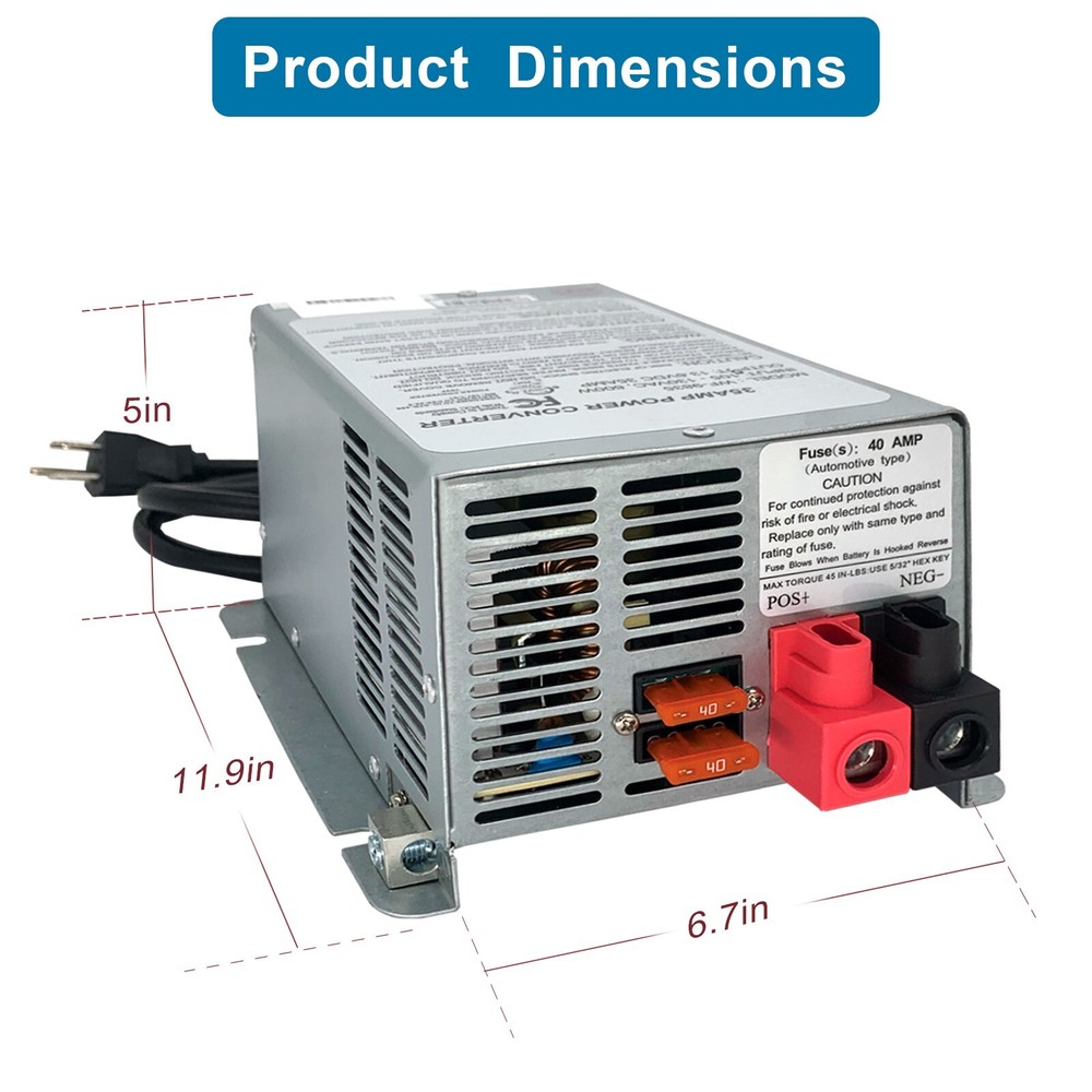 WF-9855 Deck Mount Converter Replacement for RV Trailer Camper 9800 Series