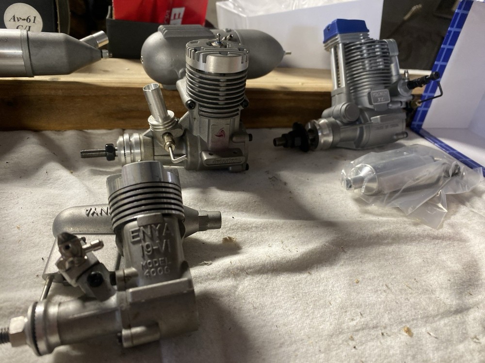 RC Glow Engines - For RC Plans Or “U” Control Line