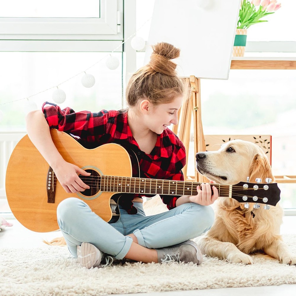 Blisstime 6 String Acoustic Guitar Bone Bridge Saddle