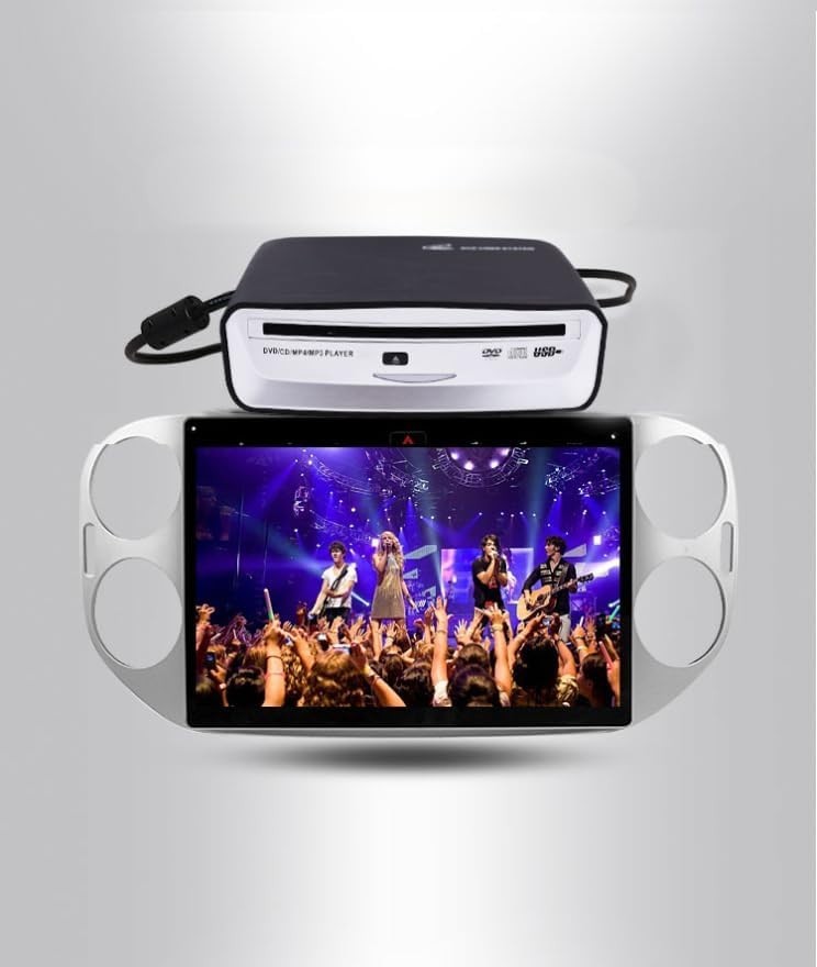 Car External Universal CD Player USB External Car Slot-Load CD Player Compati...