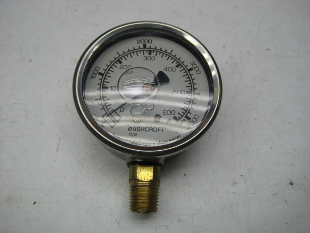 ASHCROFT GAUGE 0-4000 PSI NSNP