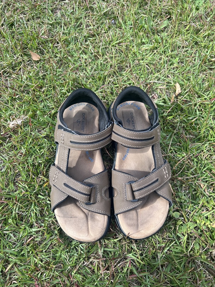 Dockers Brown Adjustable Sandals Men Size 9 M