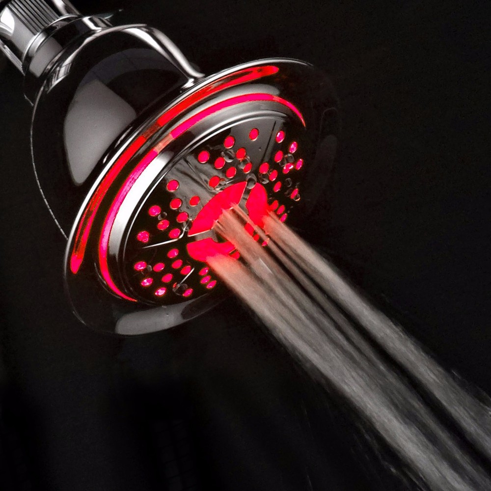 PowerSpa® LED High Pressure Shower Head with 4 Settings
