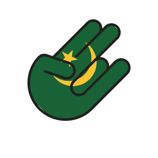Mauritanian Shocker Sticker