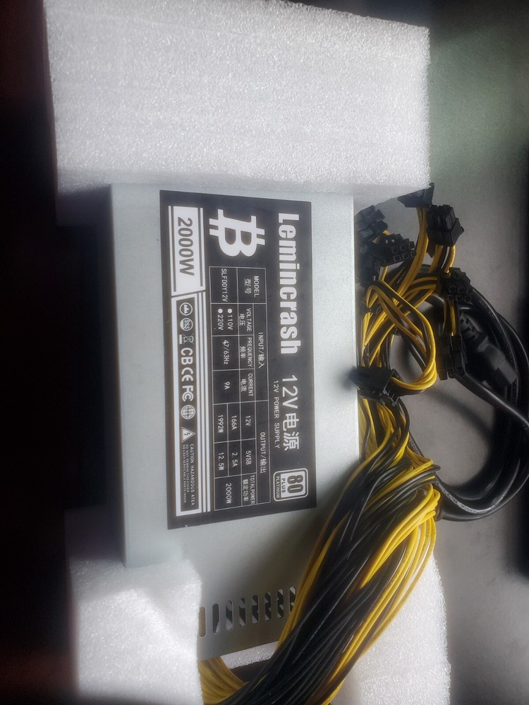 Bitman LEMINCRASH power Supply For Vrypto Mining. 2000w